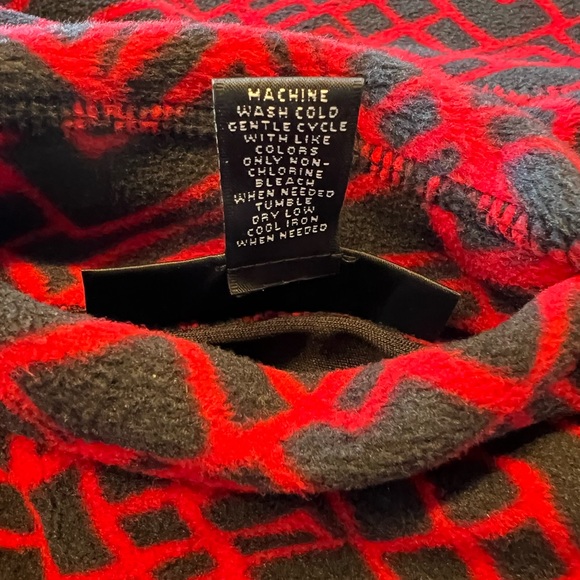 Style & Co Reversible Double Style Black & Red Zipper Jacket - Size Large - Picture 12 of 14